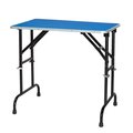 Master Equipment Master Equipment TP988 36 19 ME Adj Height Grooming Table 36x24 In Blue Q TP988 36 19